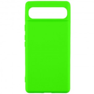 Чехол TPU GETMAN Liquid Silk для Google Pixel 7a Салатовый / Neon Green