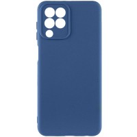 Чехол TPU GETMAN Liquid Silk Full Camera для Samsung Galaxy M33 5G Синий / Navy Blue