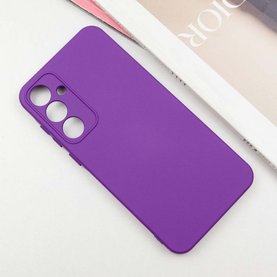 Чохол TPU GETMAN Liquid Silk Full Camera для Samsung Galaxy S24 Фіолетовий / Purple