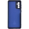 Чохол TPU GETMAN Liquid Silk Full Camera для Samsung Galaxy S24 Синій / Midnight Blue