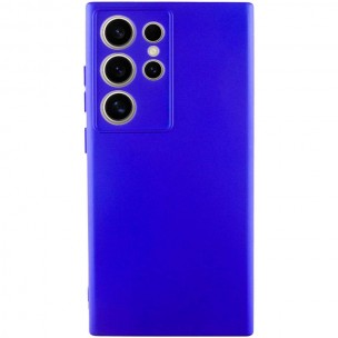 Чохол TPU GETMAN Liquid Silk Full Camera для Samsung Galaxy S24 Ultra Синій / Iris
