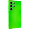 Чехол TPU GETMAN Liquid Silk Full Camera для Samsung Galaxy S24 Ultra Салатовый / Neon Green