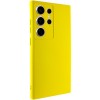 Чехол TPU GETMAN Liquid Silk Full Camera для Samsung Galaxy S24 Ultra Желтый / Flash
