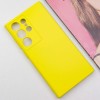 Чехол TPU GETMAN Liquid Silk Full Camera для Samsung Galaxy S24 Ultra Желтый / Flash