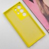 Чехол TPU GETMAN Liquid Silk Full Camera для Samsung Galaxy S24 Ultra Желтый / Flash