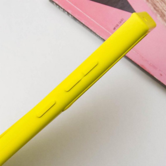 Чехол TPU GETMAN Liquid Silk Full Camera для Samsung Galaxy S24 Ultra Желтый / Flash