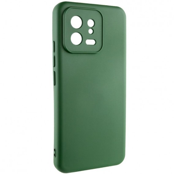 Чохол TPU GETMAN Liquid Silk Full Camera для Xiaomi 13 Pro Зелений / Dark green