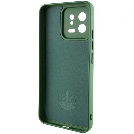 Чохол TPU GETMAN Liquid Silk Full Camera для Xiaomi 13 Pro Зелений / Dark green