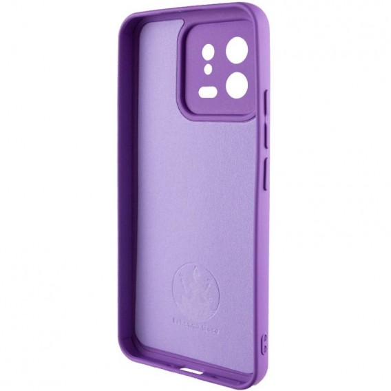 Чехол TPU GETMAN Liquid Silk Full Camera для Xiaomi 13 Pro Фиолетовый / Purple