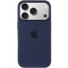 Чехол Silicone case (AAA) with Magsafe and Animation для Apple iPhone 17 Pro (6.3 дюйма) Midnight