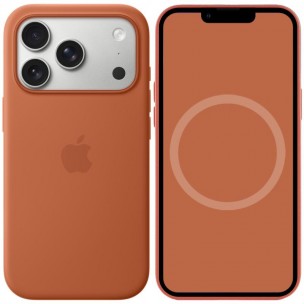 Чехол Silicone case (AAA) with Magsafe and Animation для Apple iPhone 17 Pro (6.3 дюйма) Terra Cotta