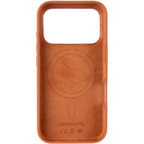 Чехол Silicone case (AAA) with Magsafe and Animation для Apple iPhone 17 Pro (6.3 дюйма) Terra Cotta