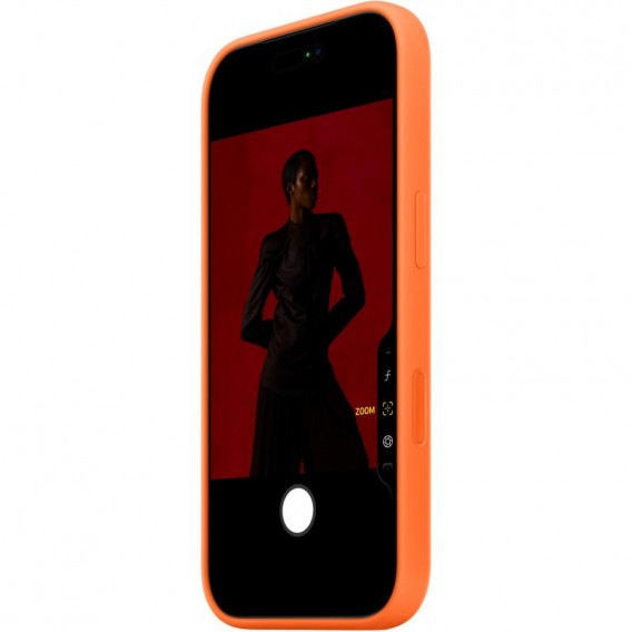 Чохол Silicone case (AAA) with Magsafe and Animation для Apple iPhone 17 Pro (6.3") Orange