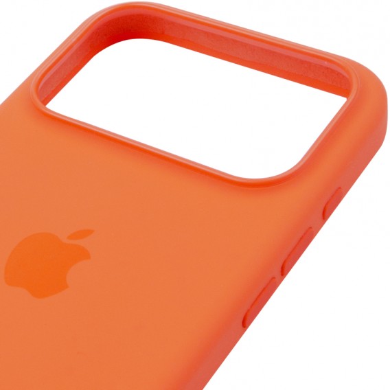 Чехол Silicone case (AAA) with Magsafe and Animation для Apple iPhone 17 Pro (6.3 дюйма) Orange