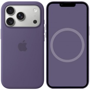 Чехол Silicone case (AAA) with Magsafe and Animation для Apple iPhone 17 Pro (6.3 дюйма) Purple Fog