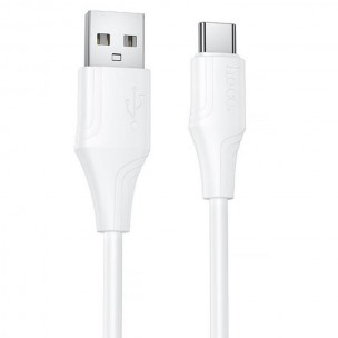 Дата кабель Hoco X124 Bien silicone USB to Type-C 3A (1m) White