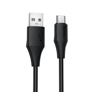 Дата кабель Hoco X124 Bien silicone USB to Type-C 3A (1m) Black