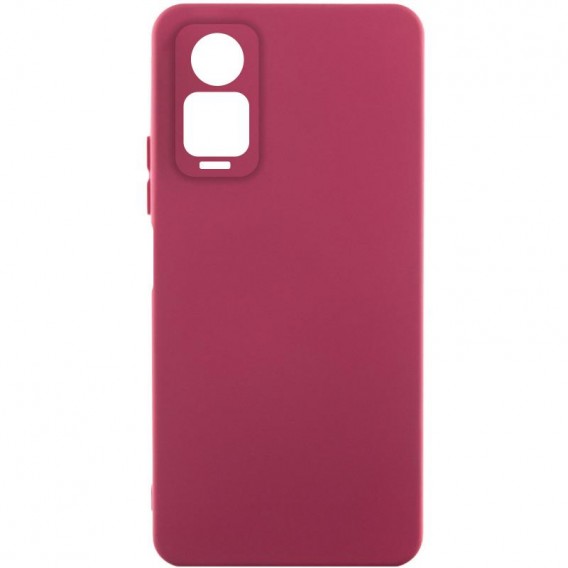 Чохол Silicone Cover Ummi Lakshmi Full Camera (AA) для Xiaomi Redmi Note 12 Pro 4G Бордовий / Marsala