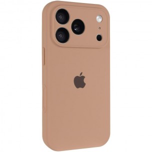 Чохол Silicone Case Full Camera Protective (AA) для Apple iPhone 17 Pro Max (6.9") Бежевий / Desert Gold