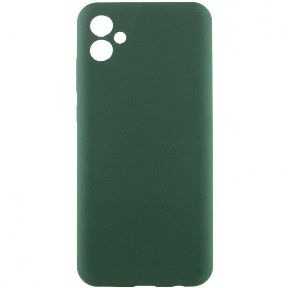 Чохол Silicone Cover Ummi Lakshmi Full Camera (AA) для Samsung Galaxy A06 Зелений / Dark green