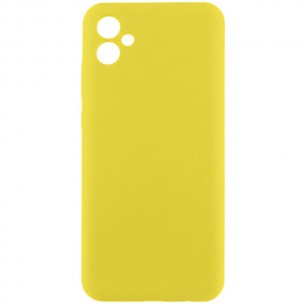 Чехол Silicone Cover Ummi Lakshmi Full Camera (AA) для Samsung Galaxy A06 Желтый / Flash