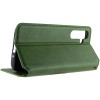 Шкіряний чохол-книжка GETMAN Cubic (PU) для Samsung Galaxy A57 5G Зелений