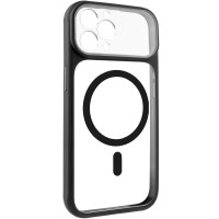 Чохол TPU+PC GETMAN Moon Clear with MagSafe для Apple iPhone 12 Pro Max / 13 Pro Max (6.7") Black
