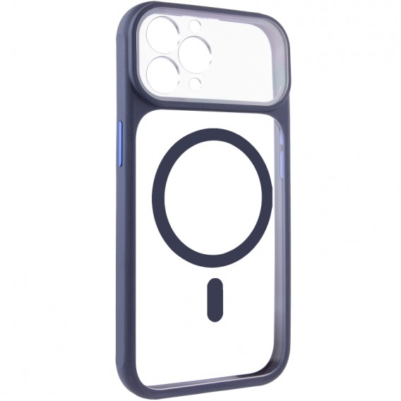 Чехол TPU+PC GETMAN Moon Clear with MagSafe для Apple iPhone 12 Pro Max / 13 Pro Max (6.7 дюйма) Blue