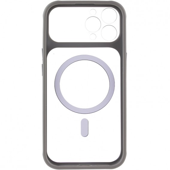 Чехол TPU+PC GETMAN Moon Clear with MagSafe для Apple iPhone 12 Pro Max / 13 Pro Max (6.7 дюйма) Grey