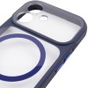 Чохол TPU+PC GETMAN Moon Clear with MagSafe для Apple iPhone 17 (6.3") Blue