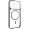 Чохол TPU+PC GETMAN Moon Clear with MagSafe для Apple iPhone 17 (6.3") Grey
