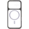 Чохол TPU+PC GETMAN Moon Clear with MagSafe для Apple iPhone 17 (6.3") Grey