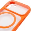 Чохол TPU+PC GETMAN Moon Clear with MagSafe для Apple iPhone 17 (6.3") Orange