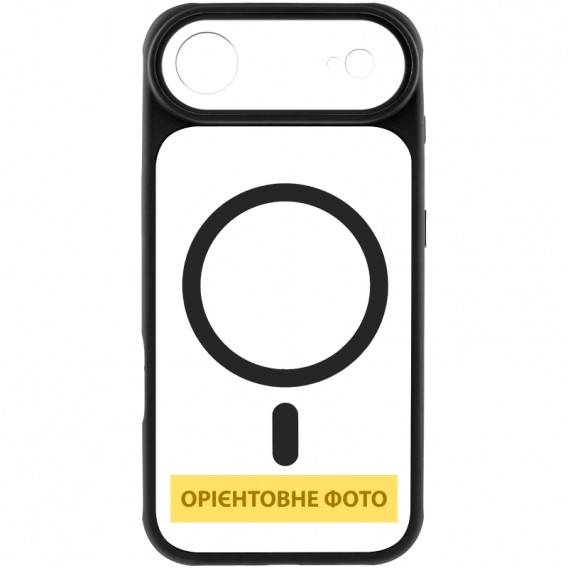 Чохол TPU+PC GETMAN Moon Clear with MagSafe для Apple iPhone 17 Air (6.5") Black