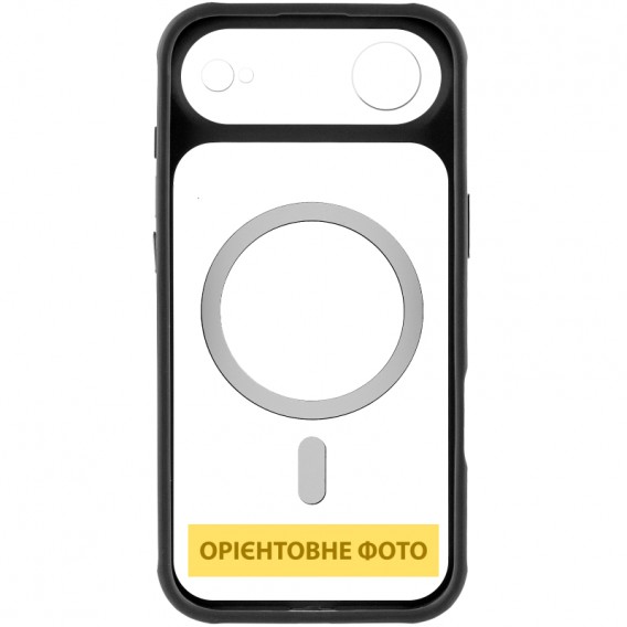 Чохол TPU+PC GETMAN Moon Clear with MagSafe для Apple iPhone 17 Air (6.5") Black