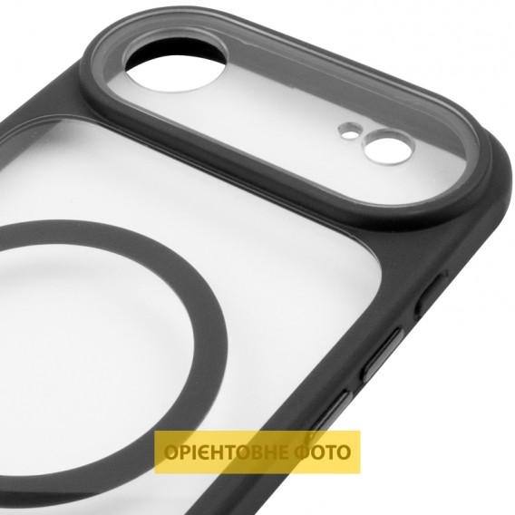 Чохол TPU+PC GETMAN Moon Clear with MagSafe для Apple iPhone 17 Air (6.5") Black