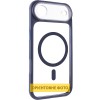 Чохол TPU+PC GETMAN Moon Clear with MagSafe для Apple iPhone 17 Air (6.5") Blue