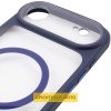 Чохол TPU+PC GETMAN Moon Clear with MagSafe для Apple iPhone 17 Air (6.5") Blue