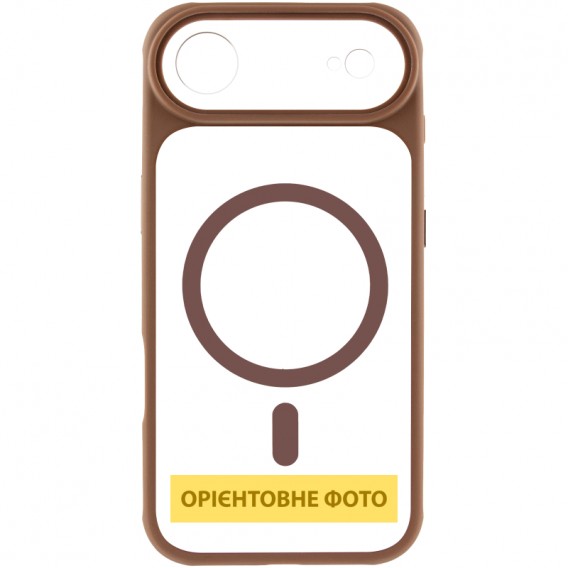 Чохол TPU+PC GETMAN Moon Clear with MagSafe для Apple iPhone 17 Air (6.5") Brown