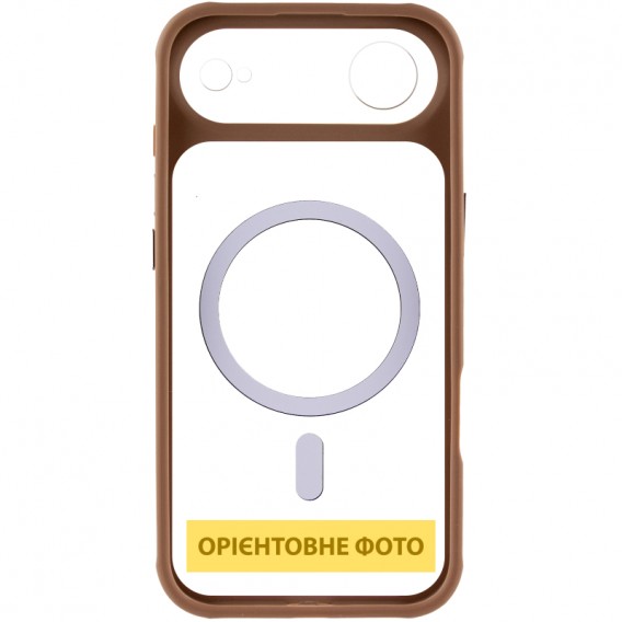 Чохол TPU+PC GETMAN Moon Clear with MagSafe для Apple iPhone 17 Air (6.5") Brown