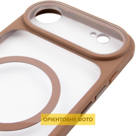 Чохол TPU+PC GETMAN Moon Clear with MagSafe для Apple iPhone 17 Air (6.5") Brown
