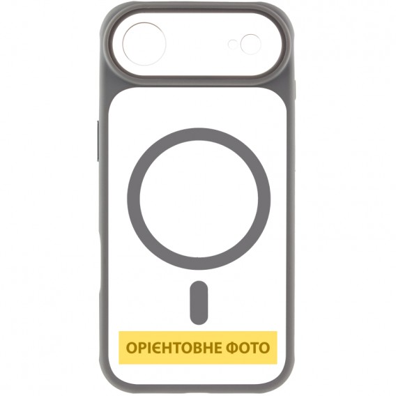 Чохол TPU+PC GETMAN Moon Clear with MagSafe для Apple iPhone 17 Air (6.5") Grey