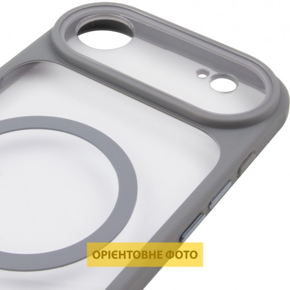 Чохол TPU+PC GETMAN Moon Clear with MagSafe для Apple iPhone 17 Air (6.5") Grey