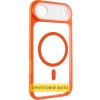Чохол TPU+PC GETMAN Moon Clear with MagSafe для Apple iPhone 17 Air (6.5") Orange