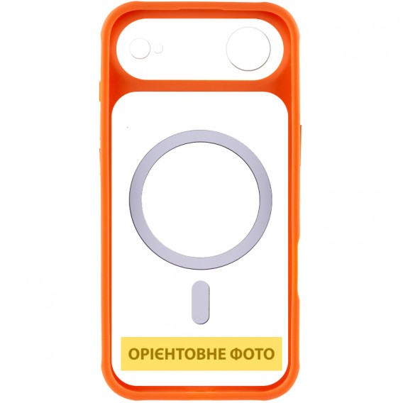Чохол TPU+PC GETMAN Moon Clear with MagSafe для Apple iPhone 17 Air (6.5") Orange
