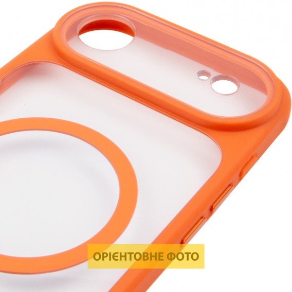 Чохол TPU+PC GETMAN Moon Clear with MagSafe для Apple iPhone 17 Air (6.5") Orange