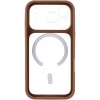 Чохол TPU+PC GETMAN Moon Clear with MagSafe для Apple iPhone 17 Pro Max (6.9") Brown