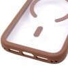 Чохол TPU+PC GETMAN Moon Clear with MagSafe для Apple iPhone 17 Pro Max (6.9") Brown
