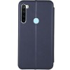 Шкіряний чохол-книжка Classy для Xiaomi Redmi Note 8 / Note 8 2021 Темно-синій