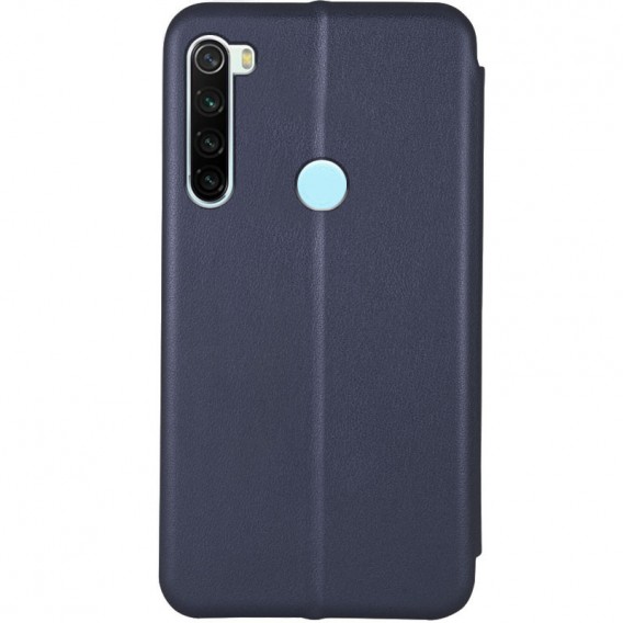 Шкіряний чохол-книжка Classy для Xiaomi Redmi Note 8 / Note 8 2021 Темно-синій